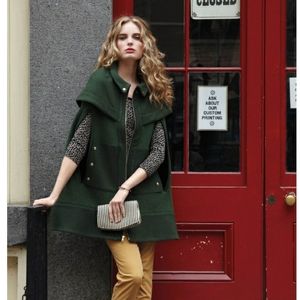 Anthropologie Madchen Fatigue Finery Cape Jacket